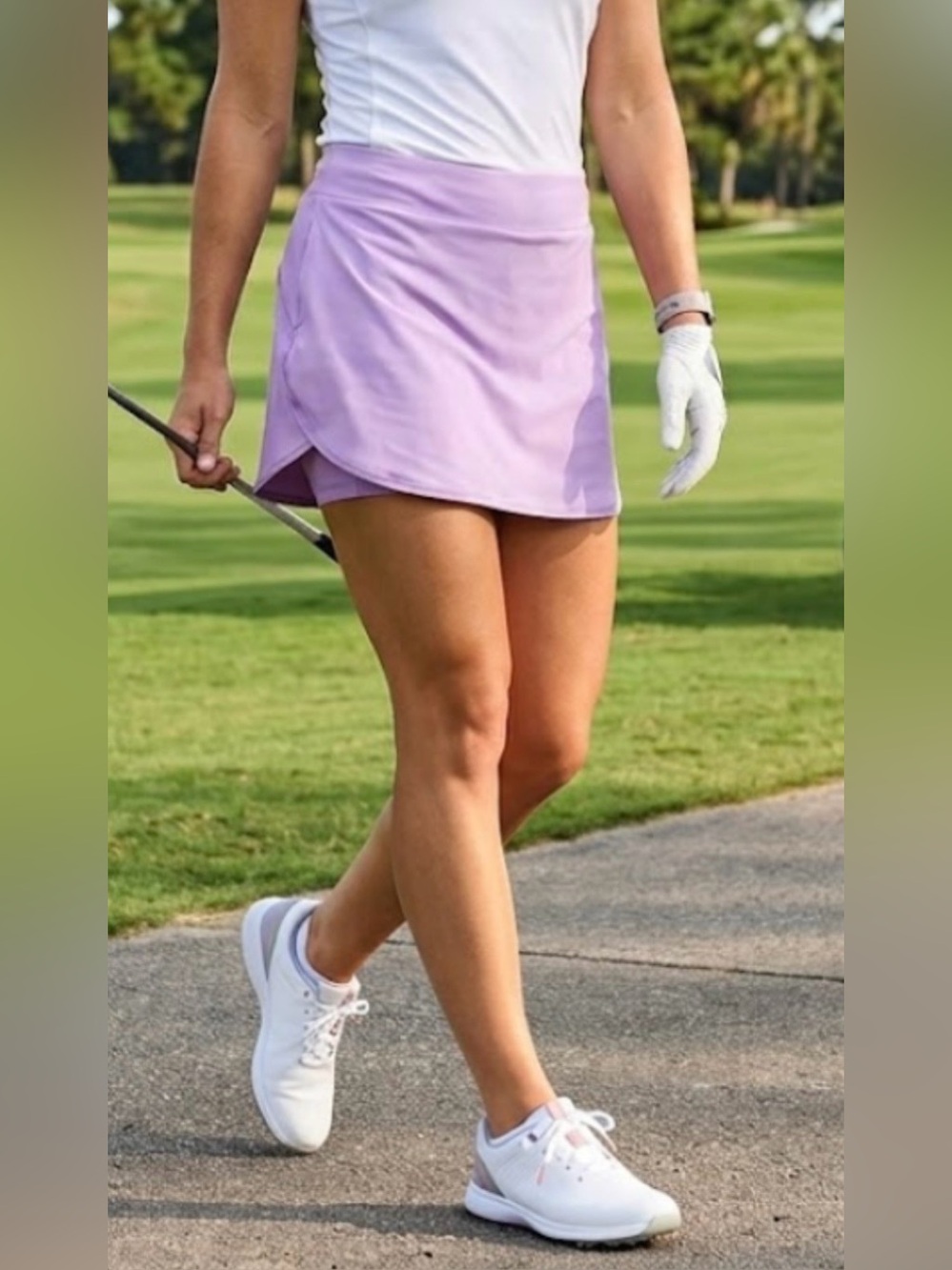 HALARA Everyday High Waisted Pocket 2-in-1 Purple Short Mini Skorts Size S, NWT